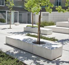 See more ideas about courtyard, architecture, house design. Contemporary Public Bench Godot Escofet Concrete Without Backrest Without Armrests