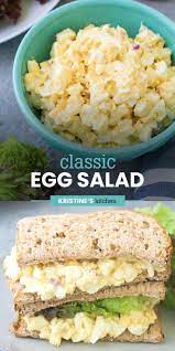 Easy Egg Salad In 2021 Easy Egg Salad Egg Salad Recipe Easy Healthy Egg Recipes