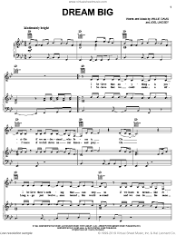 You owe it to yourself to make your days here count. Martins Dream Big Sheet Music For Voice Piano Or Guitar Pdf