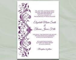 Diy Purple And Silver Foil Wedding Invitation Template Comes As An Edita Royal Blue Wedding Invitations Purple Wedding Invitations Wedding Invitation Templates