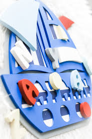 Customized Name Puzzle Sign Boy Nautical Theme