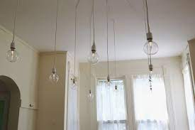 Process of installing ceiling light fixture without wiring. Elsie S Dream Diy Light Fixture Diy Light Fixtures Light Fixtures Ceiling Lights