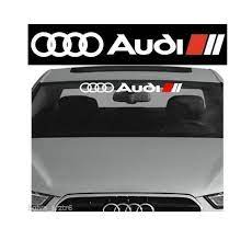 Audi Motor Sports Windshield Banner Decal Sticker Audi Motor Audi Windshield