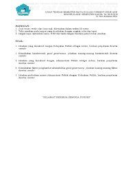 Check spelling or type a new query. Soal Uts Current Issue Ikm