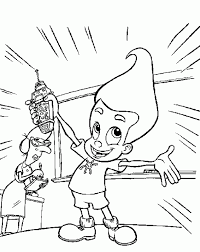 Jimmy Neutron Boy Genius Coloring Sheet Jimmy Neutron Coloring Pages Coloring Pages For Kids