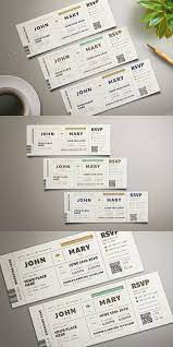 Boarding Pass Wedding Invitation By Vynetta On Envato Elements Boarding Pass Wedding Invitation Boarding Pass Invitation Template Wedding Invitation Templates
