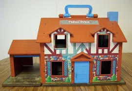 Vintage 1980 Fisher Price Doll House Only Tudor 952 Fisher Price Doll House Fisher Price Doll House