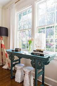 Learn how to decorate your living room with these tips on style, color, lighting, furniture and more so you can create a perfect space you love. Console Table Under Window Design Ideas
