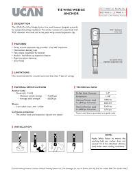 5 1 Tie Wire Wedge Ucan Fastening Products