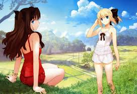 Aqua Eyes Blonde Hair Blue Eyes Brown Hair Fate Stay Night Long Hair Ponytail Saber Saber Lily Takeuchi Takashi Tohsaka Rin Twintails Wallpapers Hd Desktop And Mobile Backgrounds See over 1,331 takeuchi takashi images on danbooru.
