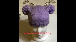 Tutorial con foto e spiegazioni per fare un bel cappello per bambini. Cappello Ai Ferri Con Pon Pon Maglia Facile Knitted Hat Sombrero De Punto Youtube