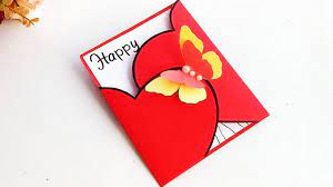 So i made three cards for him! How To Make New Year Card For Boyfriend Or Girlfriend Handmade New Ye New Year Cards Handmade Diy Greeting Cards For Birthday Cards Handmade