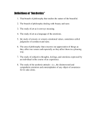 Aesthetics And Theory Of Arts Research Papers Academia Edu