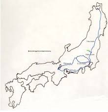 Note, the nakasendo route on this map is only approximate: The Journey Introduction