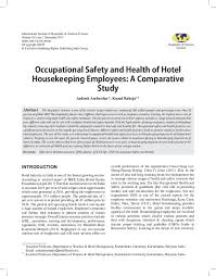 State, county, and municipal courts. Pdf Occupational Safety And Health Of Hotel Housekeeping Employees A Comparative Study Publishing India Group Academia Edu