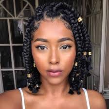 To get this sheer amount of length, you may need to employ extensions. 50 Short Box Braid Styles For Every Lady To Try Thrivenaija Short Box Braids Hairstyles Short Box Braids Bob Braids Hairstyles
