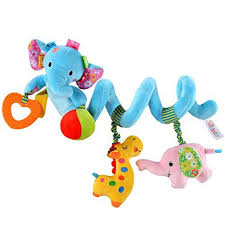 Babyprice Funny Elephant Doll Wrap Around Crib Rail Or Stroller Toy Stroller Toy Bed Hanging Toys Car Seat Toy For Stroller Toys Infant Activities Crib Toys