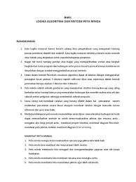 Peta minda juga dikenal dengan peta konsep (min mapping). Kisi Kisi Simkomdig