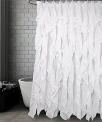 I debated between the curtain with full ruffles and this curtain! Farmhouse Shower Curtains Rustic Shower Curtains Farmhouse Goals