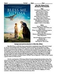 Carl franklin's film is true to the tone and spirit of the book. Bless Me Ultima Film 2013 Study Guide Movie Packet By Bradley Thompson