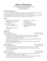 piping supervisor resume sample