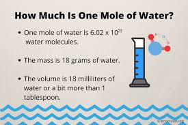 A liter is defined as one cubic decimetre (1 l = 1 cubic dm). How Much Is A Mole Of Water Mass And Volume