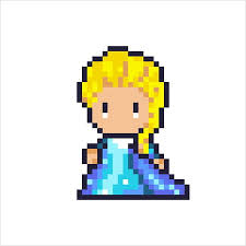 Pixel Art Elsa La Reine Des Neiges