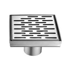 Bai 0587 Stainless Steel 5 Inch Square Shower Drain Shower Drain Shower Drains Grid Shower