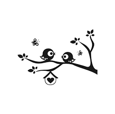 Vogels Op Tak 4 Kinderkamer Muursticker Decoratieve Muurschilderingen Muur Tekening Verf Muren