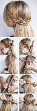 Step By Step Braided Hair Model Making Woven Hair Modeling Braided Making Model Modeling Woven Geflochtene Frisuren Flechtfrisuren Kinderfrisuren