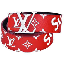 Black And White Louis Vuitton Belt Louis Vuitton X Supreme Red Belt Sz 95 New With Receipt Box Louis Vuitton Belt Louis Vuitton Supreme Red Belt