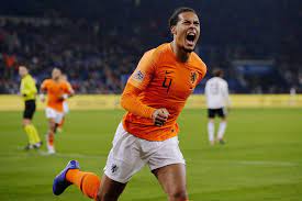 Virgil Van Dijk Of Holland Celebrates 2 2 During The Uefa Nations Virgil Van Dijk Van Liverpool Football