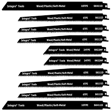 10pc Reciprocating Saw Sawzall Blades 612 Bimetal And Wood Platinum Blades Blade Set Designed For Use W Dewalt Bosch Ma Reciprocating Saw Sawzall Blades Wood