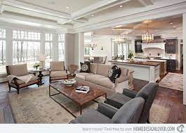 Apart from being a great way to save money while constructing your home it is also an easy way to make the space look modern. 15 Close To Perfect Traditional Open Living Room Ideas Home Design Lover Living Room And Kitchen Design Home Design Living Room Open Concept Kitchen Living Room