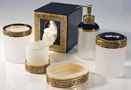 Black And White Bathroom Accessories Sets Home Remodeling Ideas News Views Gold Bathroom Set Black And Gold Bathroom Gold Bathroom