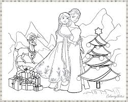 Free printable frozen anna & elsa coloring pages. 14 Cute Frozen Christmas Coloring Pages For Children Free Printable Coloring Pages For Kids Free Printable