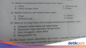 Dalam suatu ujian terdapat 300 siswa yang mengikuti ujian tersebut. Heboh Soal Ujian Siswa Sd Di Sukabumi Bahas Ganja Alat Kelamin