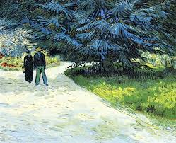 Vincent Van Gogh Public Garden With Couple And Blue Fir Tree 1888 Vincent Van Gogh Paintings Van Gogh Art Van Gogh Paintings