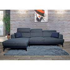 Sofas mit beleuchtung sorgen für ein besonderes highlight. Sofa Hwc G44 Couch Ecksofa L Form 3 Sitzer Liegeflache Nosagfederung Taschenfederkern Verstellbar Links Dunkelgrau