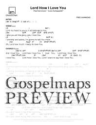 lord how i love you fred hammond chord chart preview