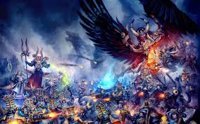 Warhammer, warhammer 40k, armor, battle, flag, space marine. Wallpaper Warhammer 40k Artwork Things Artwork Paradise