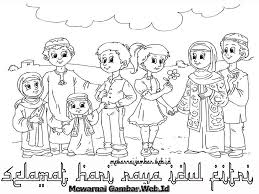 Wa ini dikirim sebagai pengganti diri, karena pandemi. Gambar Mewarnai Selamat Hari Raya Idul Fitri