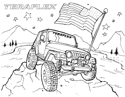 Free jeep coloring pages to print for kids. Jeep Wrangler Coloring Pages Coloring Pages Ideas