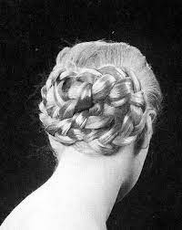 1950s Long Hairstyle Braided Bun Vintage Hairstyles Long Hair Styles Hairstyle Books