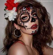 32 Ideas For Makeup Halloween Pretty Halloween Makeup Pretty Halloween Makeup Diy Halloween Makeup Sugar Skull