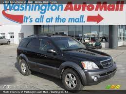 Ebony Black 2005 Kia Sorento Ex 4wd Gray Interior Gtcarlot Com Vehicle Archive 87957809 Kia Sorento Kia Sorento