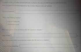 C a (o h) 2 (a q) + 2 h c l (a q) ⟶ c a c l 2 (a q) + 2 h 2 o (l) A Sample Of 9 91 G Of Solid Calcium Hydroxide Is Chegg Com