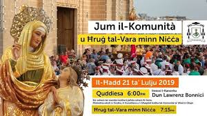 Anthony grech sant (pn) lodging and entertainment. Ä§ruÄ¡ Tal Vara Ta Santanna Min NiÄ‹Ä‹a Marsaskala Parish July 21 2019 Allevents In