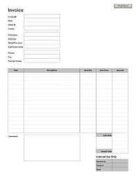 The jobflex web or mobile app allows you to generate professional looking invoices with customizable fields, you can easily fill in your company details and service information to suit the needs of your business and your clients. Blank Invoice Form Template Printable Invoice Invoice Template Templates Printable Free