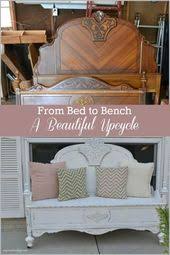 Ein Altes Bett Wurde In Diesem Diy Upcycle Wunderschon In Eine Schone Bank Verwandelt In 2020 Mobelverschonerung Alte Betten Kopfteil Banke